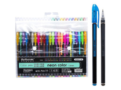 Набір гелевих ручок "Neon color" HG6107-48 48 кольорів