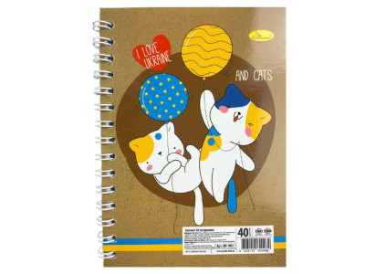 Блокнот А6 "Патріотичний" АП-1903-3 40 аркушів пружина збоку