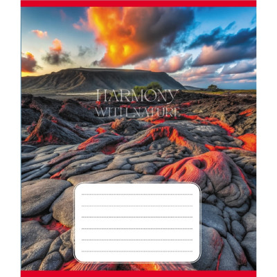 Зошит загальний "Гармонія з природою" 060-610277K-5 в клітинку 60 аркушів