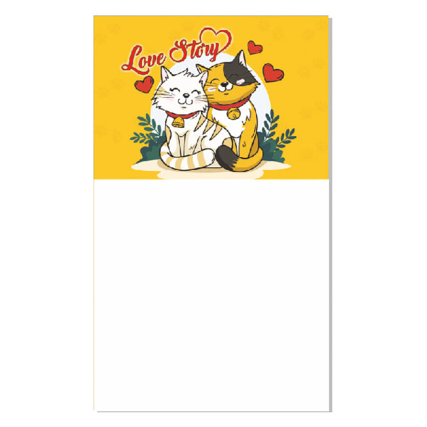 Блокнот на магніті Love story "Котики" Kt30072101 30 аркушів Блокнот на магніті Love story "Котики" Kt30072101 30 аркушів