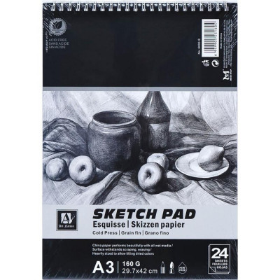 Альбом "Sketch Pad" 6002-S А3 24 аркуші 160 г/м²