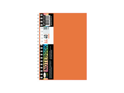 Блокнот А4 АП-1501(Orange) 40 аркушів пружина збоку Блокнот А4 АП-1501(Orange) 40 аркушів пружина збоку