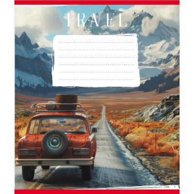 Зошит учнівський "Подорож на авто" 036-570083K-1 в клітинку 36 аркушів