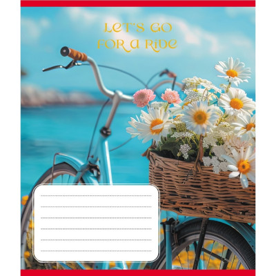 Зошит загальний "Велосипед" 096-630091K-1 в клітинку 96 аркушів