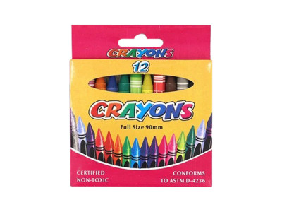 Набір дитячих воскових олівців "Crayons" 8496-12E 90 мм 12 кольорів Набір дитячих воскових олівців "Crayons" 8496-12E 90 мм 12 кольорів