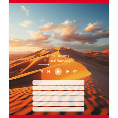 Зошит учнівський "Мелодія природи" 024-550252K-1 в лінію 18 аркушів