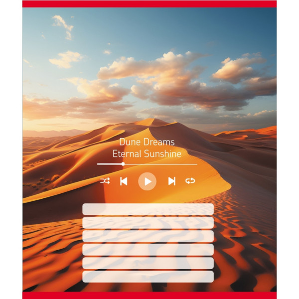 Зошит учнівський "Мелодія природи" 024-550252K-1 в лінію 18 аркушів