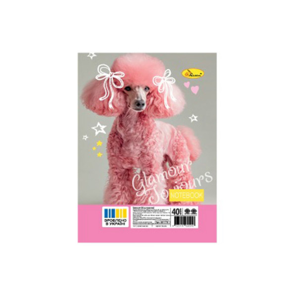 Блокнот А6 АП-1710-9 40 аркушів пружина збоку