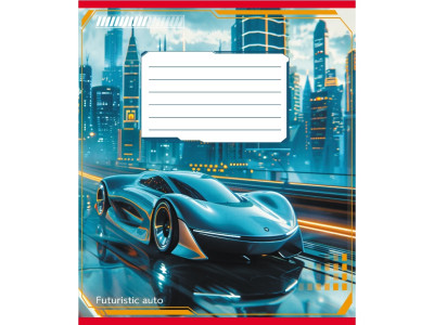 Зошит учнівський "Авто майбутнього" 018-530292K-1 в клітинку 18 аркушів