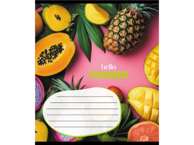 Зошит учнівський "Фруктовий сет" 018-530414K-1 в клітинку 18 аркушів