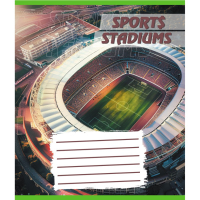 Зошит учнівський "Стадіон" 018-540260L-1 у лінію 18 аркушів (959054)