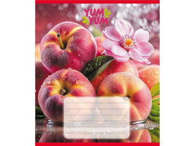 Зошит учнівський "Фрукти" 036-580143L-1 в лінію 36 аркушів