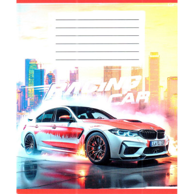 Зошит учнівський "Авто в диму" 036-580051L-1 у лінію 36 аркушів (959057)