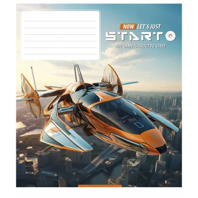 Зошит учнівський "Lets start" 018-3411L-1 в лінію 18 аркушів