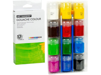 Набір акрилових фарб "Art Ranger Glass" A12015-2 12 кольорів 15 мл