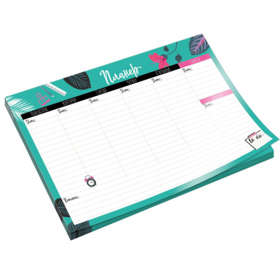 Планер тижневий VT9212-05 20х143 см 54 аркуші українська