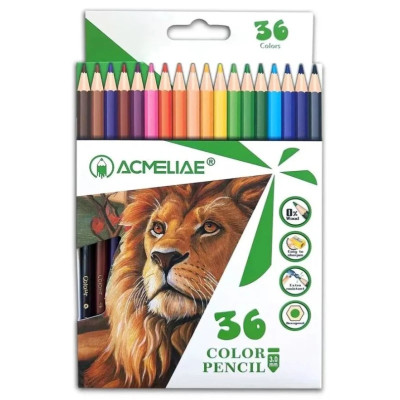 Олівці для малювання "Woodfree acmeliae" PCP-036 36 штук