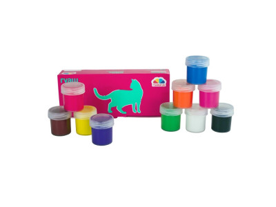 Дитячі гуашеві фарби "Захоплення" 200203 10 кольорів