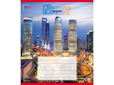 Зошит учнівський "Вогні міста" 024-560145L-1 в лінію 24 аркуші