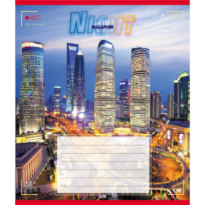 Зошит учнівський "Вогні міста" 024-560145L-1 в лінію 24 аркуші