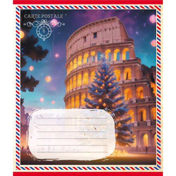 Зошит учнівський "Листівка" 024-560268L-1 в лінію 24 аркуші