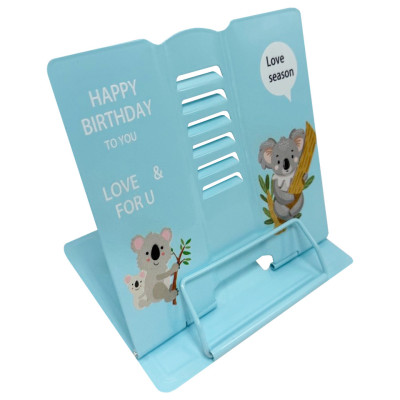 Підставка для книг "Animals" 555-389-S(Blue) металева Підставка для книг "Animals" 555-389-S(Blue) металева