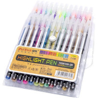 Набір гелевих ручок "Highlight Pen" HG6120-24 24 кольори