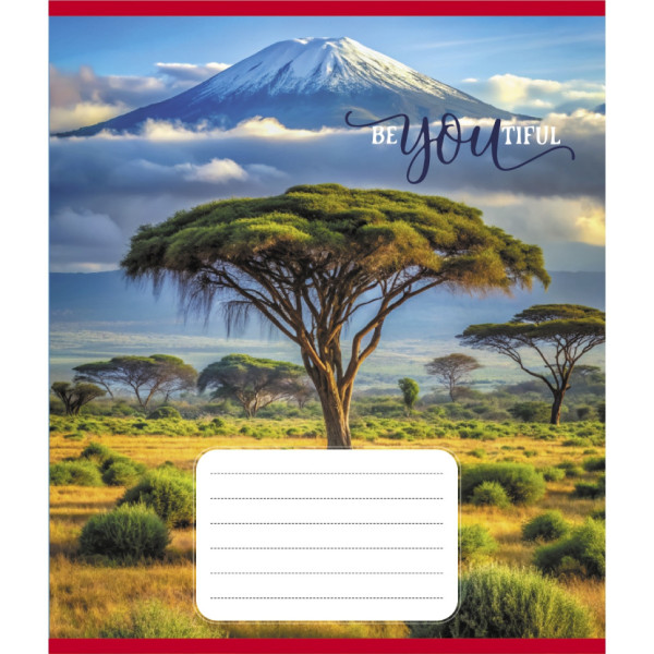 Зошит учнівський "Краса природи" 012-500301K-2 в клітинку 12 аркушів (959050)