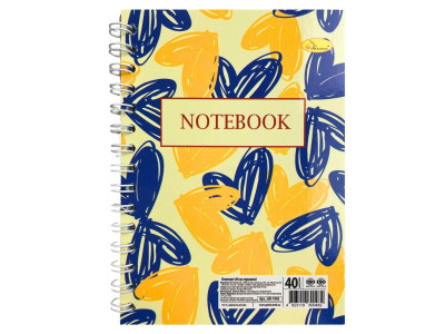 Блокнот А6 "Патріотичний" АП-1903-4 40 аркушів пружина збоку