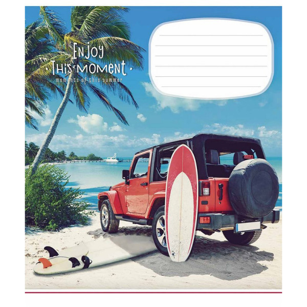 Зошит учнівський "Enjoy this moment" 012-2896L-5 в лінію 12 аркушів Зошит учнівський "Enjoy this moment" 012-2896L-5 в лінію 12 аркушів