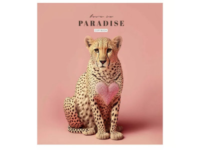 Зошит загальний "Love in paradise" 036-3256L-2 у лінію, 36 аркушів