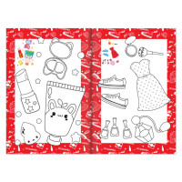 Книжка розмальовка "Дівчачі штучки" РМ-48-46 с цветными подсказками Книжка розмальовка "Дівчачі штучки" РМ-48-46 с цветными подсказками