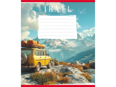 Зошит учнівський "Подорож на авто" 036-570083K-2 в клітинку 36 аркушів