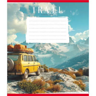 Зошит учнівський "Подорож на авто" 036-570083K-2 в клітинку 36 аркушів