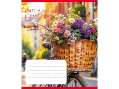 Зошит загальний "Велосипед" 096-630091K-2 в клітинку 96 аркушів