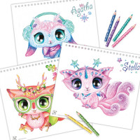 Набір для творчості Скетчбук: Зіркові друзі Nebulous Stars 11141 з олівцями