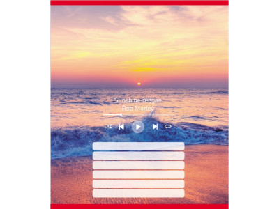 Зошит учнівський "Мелодія природи" 024-550252K-2 в лінію 18 аркушів