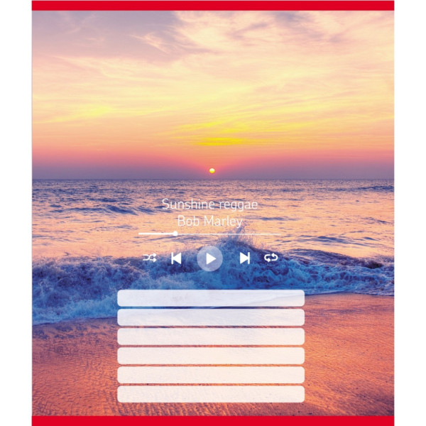 Зошит учнівський "Мелодія природи" 024-550252K-2 в лінію 18 аркушів