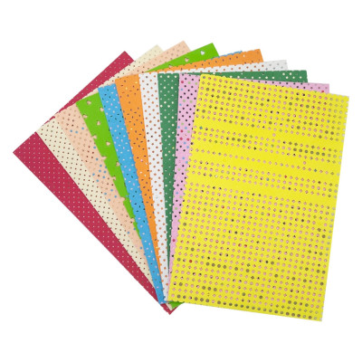 Набір фоамірана 859562 А4 10 мм 10 аркушів з дірочками різних фігур