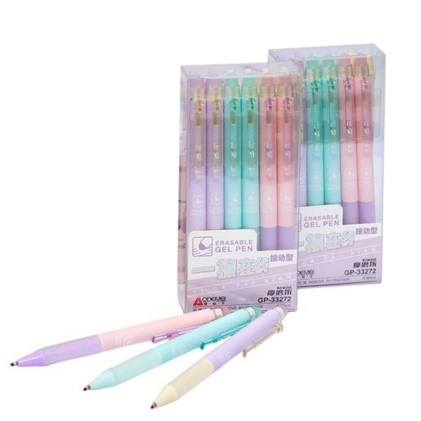 Ручка автоматична "пише-стирає" 33272 синя упаковка 12 шт