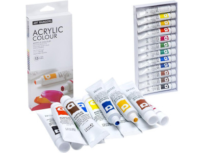 Фарби 12мол "Art Ranger" 12 кольорів "Acrylie" EA1212-3