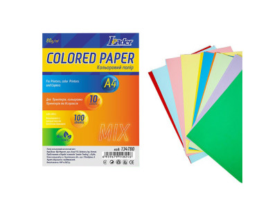 Набір кольорового паперу А4 134780 100 аркушів