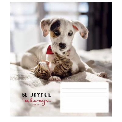 Зошит учнівський "Be joyful always" 018-3263L-4 у лінію, 18 аркушів