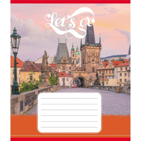 Зошит учнівський "Гоу" 036-580075L-2 в лінію 36 аркушів