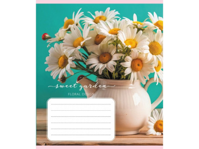 Зошит учнівський "Ваза" 036-570304K-3 в клітинку 36 аркушів