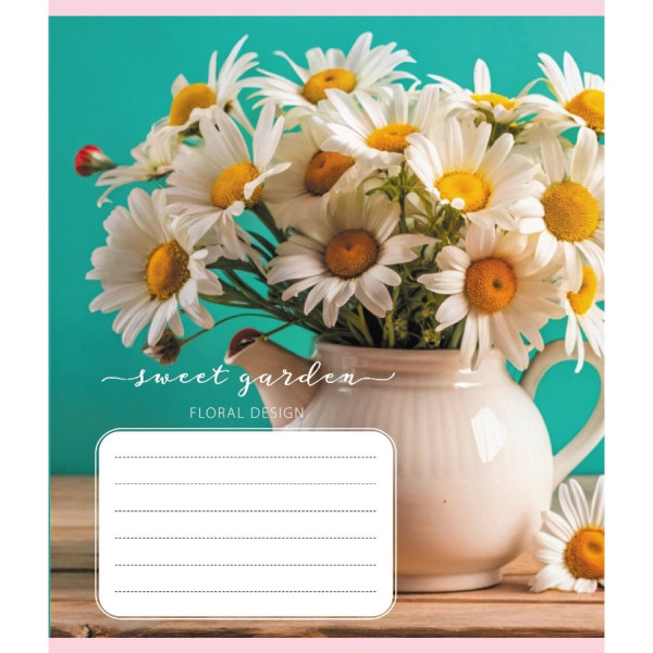 Зошит учнівський "Ваза" 036-570304K-3 в клітинку 36 аркушів