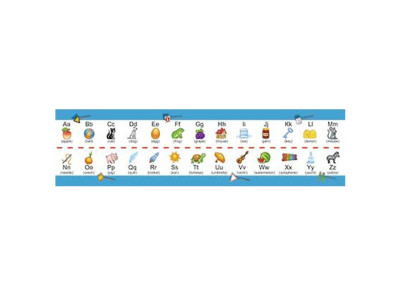 Картонна закладка-шпаргалка Англійська абетка 147921 для учнів 1-2 класів