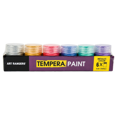 Набір фарб TEMPERA Metallic Art Rangers PT23.06015.A водорозчинні 6 кольорів 15 мл Набір фарб TEMPERA Metallic Art Rangers PT23.06015.A водорозчинні 6 кольорів 15 мл