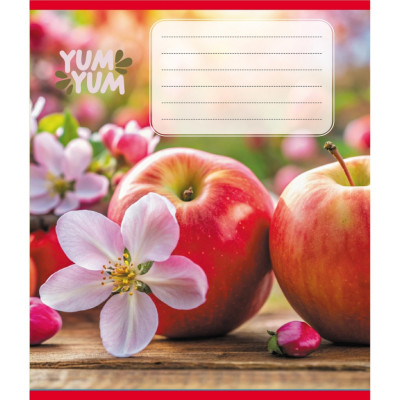 Зошит учнівський "Фрукти" 036-580143L-2 в лінію 36 аркушів