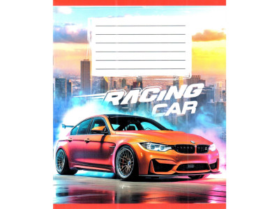 Зошит учнівський "Авто в диму" 036-580051L-2 у лінію 36 аркушів (959057)